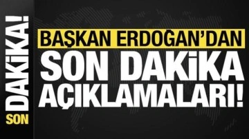 Cumhurbaşkanı Erdoğan'dan Şanlıurfa'da son dakika açıklamaları!