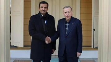 Cumhurbaşkanı Erdoğan'ın Katar Emiri Al Sani ile görüşmesi başladı