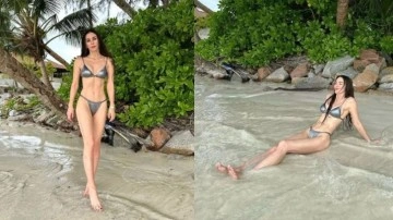 Defne Samyeli bikinili pozlarıyla hayran bıraktı. Bayram tatilinde güneşe doydu