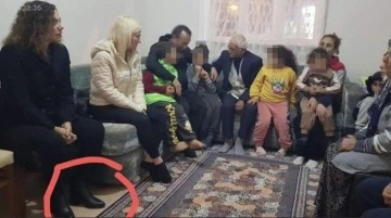 Depremzede ailenin evine ayakkabıyla giren milletvekili, tepki gelince paylaşımını sildi