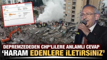 Depremzededen CHP'lilere anlamlı cevap! Suyun parasını gönderdi