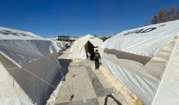 Depremzedelere ait çok sayıda çadırı çalan şüpheliye tutuklama