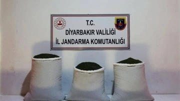 Diyarbakır'da 67 kilogram toz esrar ele geçirildi