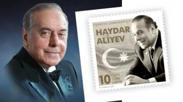 Doğumunun 100. yıldönümünde PTT'den "Haydar Aliyev" konulu anma pulu