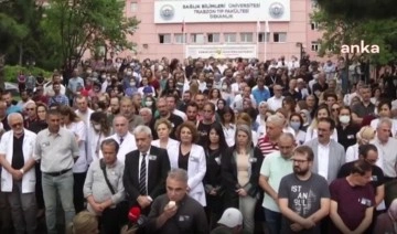 Doktorlar, görevi başında öldürülen Ekrem Karakaya için Trabzon'da iş bıraktı