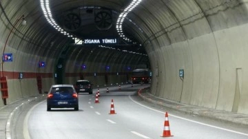 Dünya birincisi Yeni Zigana Tüneli'ni 1 milyondan fazla araç kullandı!