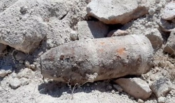 Edirne Sarayı kazı çalışmalarında patlamamış top mermisi bulundu