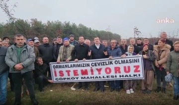 Edirne’de 5 bin dekar ormanlık alanın özel bir şirkete verilmesi bölge sakinlerince protesto edildi