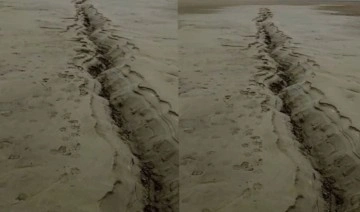 Elazığ’da fay hattındaki zemin sıvılaşması böyle görüntülendi