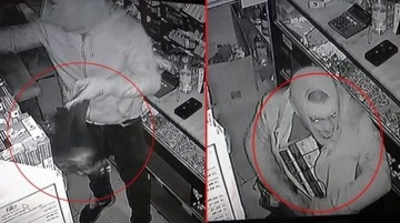 Elazığ'da marketten 100 bin TL'lik hırsızlık kamerada