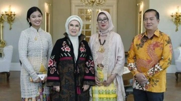 Emine Erdoğan, Endonezya Büyükelçisi'ni ve eşini ağırladı