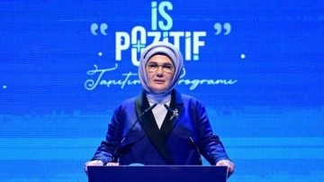 Emine Erdoğan, "Yüzyılın Kadın İstihdamı 'İş-Pozitif' Tanıtım Programı"nda konuş