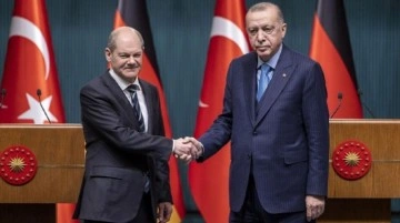 Erdoğan, Almanya Başbakanı Scholz ile görüştü! Bağımsız Filistin vurgusu zirveye damga vurdu