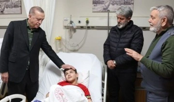 Erdoğan Başakşehir'de: Depremzedeleri hastanede ziyaret etti