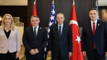 Erdoğan, Bosna Hersek Devlet Başkanlığı Konseyi üyeleriyle görüştü