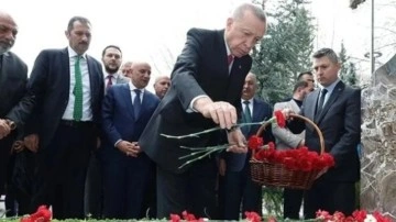 Erdoğan'dan Alparslan Türkeş'in kabrine ziyaret