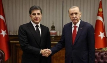 Erdoğan, Irak Kürdistan Bölgesi Yönetimi Başkanı Barzani'yle görüştü