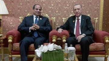 Erdoğan Mısır Cumhurbaşkanı Sisi ile görüştü