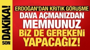 Erdoğan'dan önemli görüşme: Azami çaba göstereceğiz