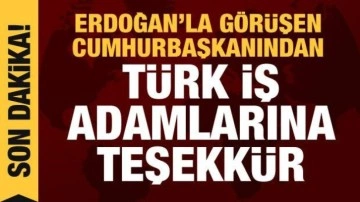 Erdoğan'dan Slovenyalı mevkidaşıyla son dakika açıklamalar: Türk iş adamlarına teşekkür