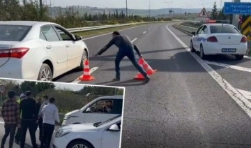 Erdoğan'ın konvoyu için kapatılan yolu yurttaşlar kendi açtı