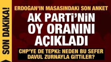 Erdoğan'ın masasındaki son anket! Hamza Dağ AK Parti'nin oy oranını açıkladı