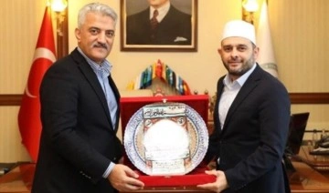 Erzincan Valisi Makas, hilafetçi imam Halil Konakcı'yı ağırladı