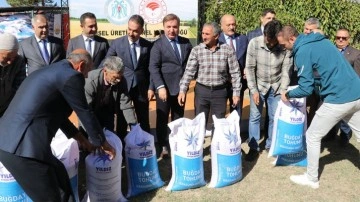 Erzincan'da çiftçilere 349 ton buğday tohumunun dağıtılıyor!