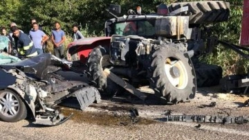 Eskişehir'de feci kaza: Traktörle çarpışan otomobil sürücüsü öldü!