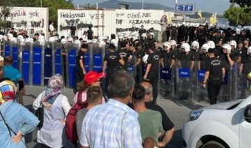 ETF Tekstil’de direnen işçilere polis müdahalede bulundu