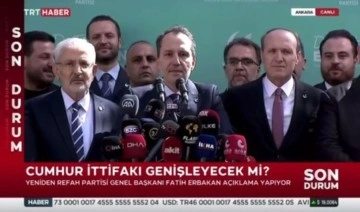 Fatih Erbakan Cumhur'a 'hayır' dedi, TRT yayını kesti