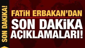 Fatih Erbakan'dan kritik açıklamalar!