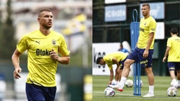 Fenerbahçe'de yeni transfer Edin Dzeko, ilk antrenmanına çıktı