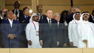 Finalin heyecanını tribünden takip eden Erdoğan, Arjantin'in zaferini böyle kutladı