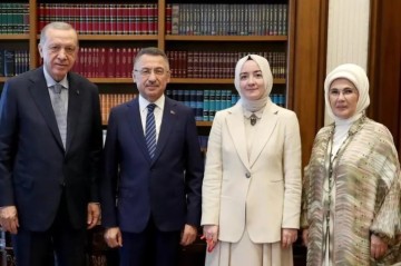 Fuat Oktay ile Hümeyra Şahin evleniyor! Yüzüklerini Cumhurbaşkanı Erdoğan taktı