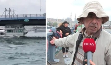 Galata Köprüsü'nde panik anları: 'Köprü koptu, korktuk'