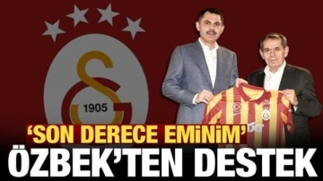 Galatasaray Başkanı Özbek: Murat Kurum İstanbul için şans