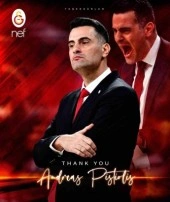 Galatasaray Basketbol'da, Andreas Pistiolis ile yollar ayrıldı