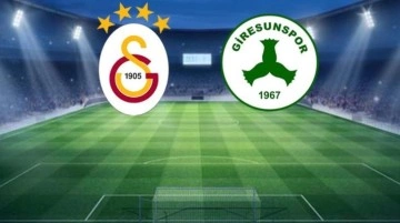 Galatasaray-Giresunspor maçı başladı! Canlı anlatım
