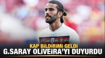 Galatasaray Sergio Oliveira'yı KAP'a bildirdi!