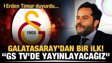 Galatasaray'dan bir ilk! GS TV'de yayınlanacak