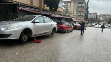 Gaziantep'te yüzlerce aracın lastiği bıçaklandı!