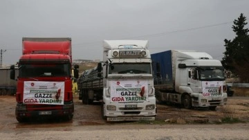 Gaziantep'ten Gazze'ye 10 tır gıda yardımı yola çıktı!