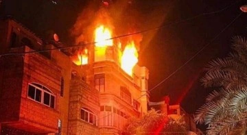 Gazze Şeridi'nde bir apartman dairesinde yangın çıktı: 21 ölü