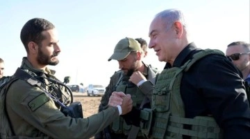 Gazze Şeridi'ndeki askerler bir araya gelen Netanyahu: Savaşçılarla birlikte, hazırız