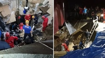 Giresun'da su fabrikasında çökme: 2 işçi kurtarıldı, 1 işçi hala enkaz altında