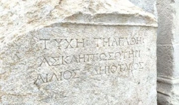 Hadrianaupolis'te, sağlık tanrısı Asklepios'un adının yazılı olduğu bir yazıt bulundu