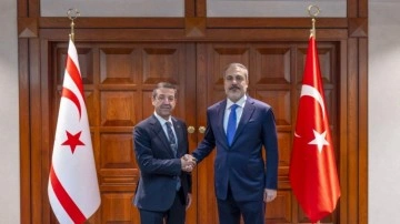 Hakan Fidan, KKTC Dışişleri Bakanı Tahsin Ertuğruloğlu ile görüştü