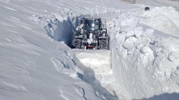 Hakkari'de 5 metrelik kar: İş makinesi kayboldu