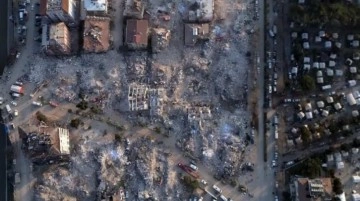 Hatay'daki yıkım, depremin 8. gününde havadan görüntülendi